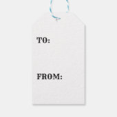 Black Nutcracker "Crushin' It" Geschenkmarke Geschenkanhänger (Rückseite)