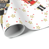 Black Nutcracker Holiday Geschenk Wraps Geschenkpapier (Rolleneckpunkt)
