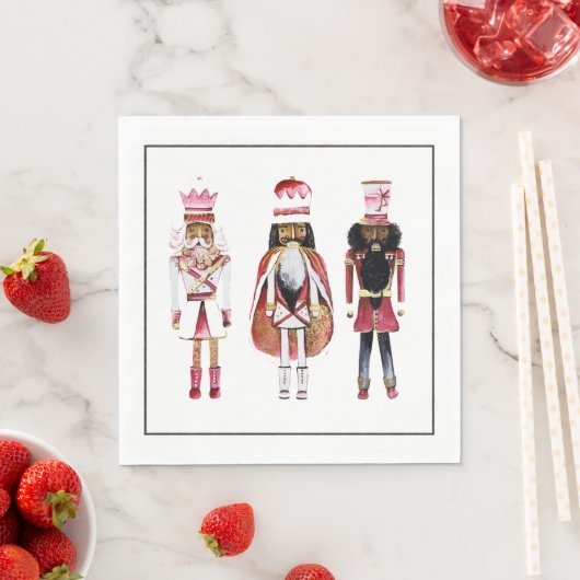 Black Nutcracker Paper Napkin Serviette (Beispiel)