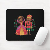 Black Nutcracker Sugar Plum Fairy Kwanzaa African Mousepad (Mit Mouse)