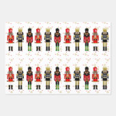 Black Nutcracker Weihnachtswrattschäfte Geschenkpapier Set (Vorderseite)