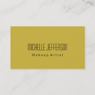 Black Old Gold Color Makeust Artist Business Card Visitenkarte