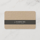 Black Olive ・ Elevate Kraft Paper Minimalistisch Visitenkarte (Vorderseite)