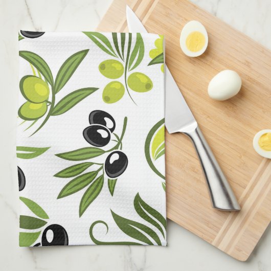 Black Olives  Geschirrtuch (Viertel Falte)