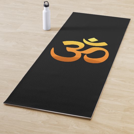 Black Om Mantra Yoga Mat Meditation Gold Yogamatte (Beispiel)