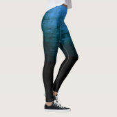 Black Ombré Distressed Texture - Blue Leggings (Rechts)