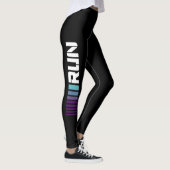 Black Ombré führt aktive Sportarten aus Leggings (Rechts)
