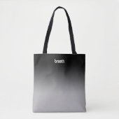 Black Ombre Tote Bag - Weicher Farbton, starker Ge Tasche (Vorderseite)