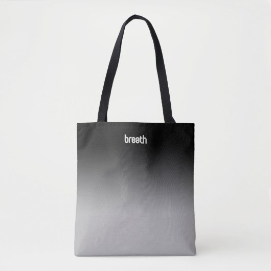 Black Ombre Tote Bag - Weicher Farbton, starker Ge Tasche (Vorderseite)