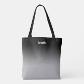 Black Ombre Tote Bag - Weicher Farbton, starker Ge Tasche (Rückseite)