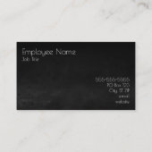 Black Ombre Watercolor Visitenkarte (Rückseite)