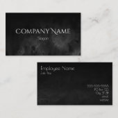 Black Ombre Watercolor Visitenkarte (Vorne/Hinten)