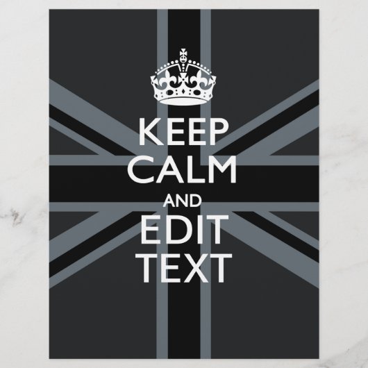 Black on Black Behalt Calm Personalisiert Union Ja (Vorderseite)