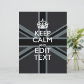 Black on Black Behalt Calm Personalisiert Union Ja (Stehend Vorderseite)