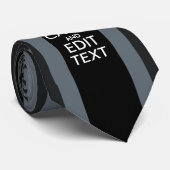 Black on Black Behalt Calm Personalisiert Union Ja Krawatte (Gerollt)