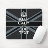 Black on Black Behalt Calm Personalisiert Union Ja Mousepad (Mit Mouse)