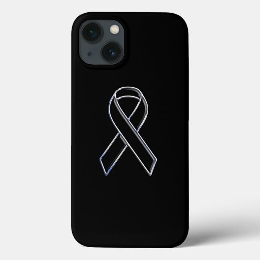 Black on Black Ribbon Awareness Design Case-Mate iPhone Hülle (Rückseite)