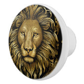 Black on Gold Lion Keramikknauf (Rechts)