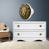 Black on Gold Lion Keramikknauf