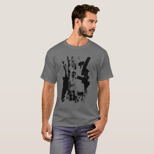 Black On Grey - Art Series T-Shirt (Vorne ganz)