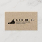 "Black on Kraft Rasenpflege" + "Mowing Business Ca Visitenkarte (Vorderseite)