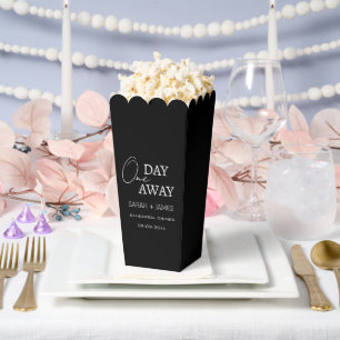Black One Day Away Probe Dinner Hochzeit Geschenkschachtel