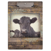 BLACK ONYX CLIPBOARD - SCHWARZES ANGUSCODE KLEMMBRETT (Vorderseite)