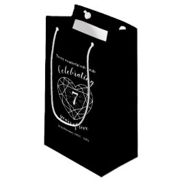 Black onyx Jubiläum 7 Jahre Ehefrau Geschenktasche Kleine Geschenktüte