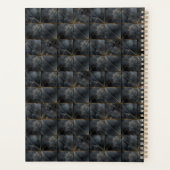 Black Onyx Tiled Pattern Name Monogram Planer (Rückseite)