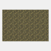 Black Onyx und Gold Geschenkpapier Set (Vorderseite 3)