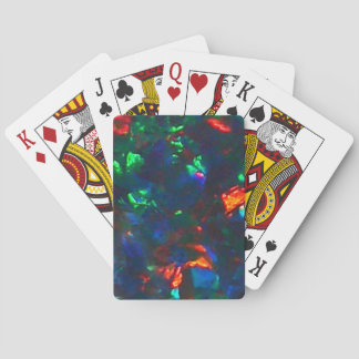 Black Opal Fire Red Green Designer Playing Cards Spielkarten