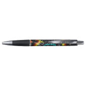 Black Opal Gefärbte Krawatte, Kugelschreiber (Rückseite)