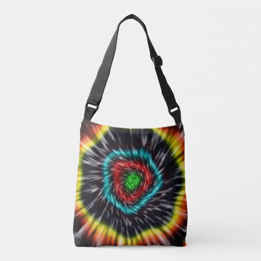 Black Opal Tie Dye, Tragetaschen Mit Langen Trägern (Vorderseite)