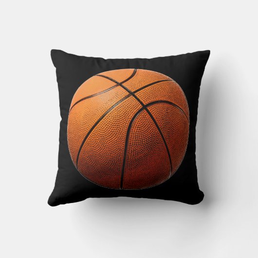 Black Orange Basketball American MoJo Pillow Kissen (Rückseite)