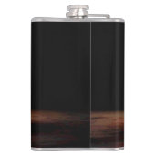 Black Orange Basketball Party Wochenende Flachmann (Rückseite)