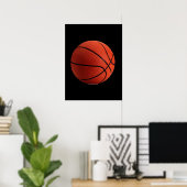 Black Orange Basketball Poster (Heimbüro)