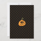 Black & Orange Fun Halloween Pumpkin Carving Party Einladung (Rückseite)
