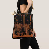 Black Orange Futuristic Peace Shoult Tote Bag Tasche (Von Nahem)