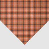 Black & Orange Gingham Tissue Paper Seidenpapier (Ausschnitt)