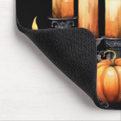 BLACK & ORANGE GOTHIC HALLOWEEN CANDLES PUMPKINS MOUSEPAD (Ecke)