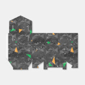 BLACK ORANGE GREEN HALLOWEEN GEOMETRISCHEN FORMEN GESCHENKSCHACHTEL (Ungefaltet)