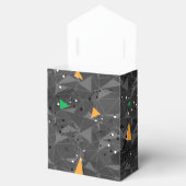 BLACK ORANGE GREEN HALLOWEEN GEOMETRISCHEN FORMEN GESCHENKSCHACHTEL (Geöffnet)