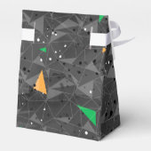 BLACK ORANGE GREEN HALLOWEEN GEOMETRISCHEN FORMEN GESCHENKSCHACHTEL (Rückseite)