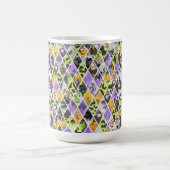 BLACK ORANGE GREEN LILA HALLOWEEN DIAMONON KAFFEETASSE (Mittel)