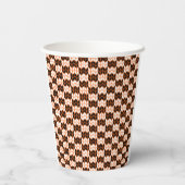 BLACK ORANGE KARO STRICK Paper Cups Pappbecher (Rückseite)