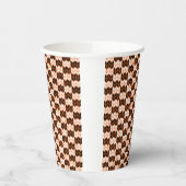 BLACK ORANGE KARO STRICK Paper Cups Pappbecher (Links)