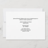 Black Orange Law School Foto Graduation Party Einladung (Rückseite)