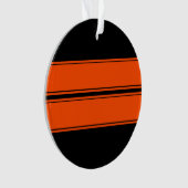 Black Orange Muscle Car Ornament (Vorderseite)