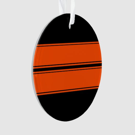 Black Orange Muscle Car Ornament (Vorderseite)