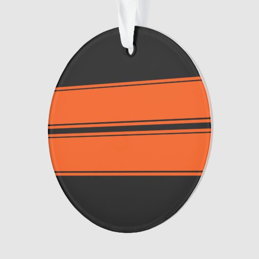 Black Orange Muscle Car Ornament (Vorderseite)